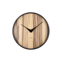 Present Time Wall Clock Wood Melange